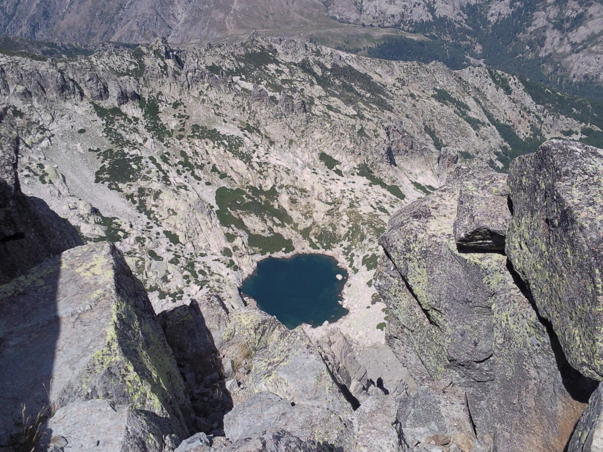 Le lac d'Oro en redescendant