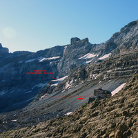 Accès Tour du Marboré - face Nord