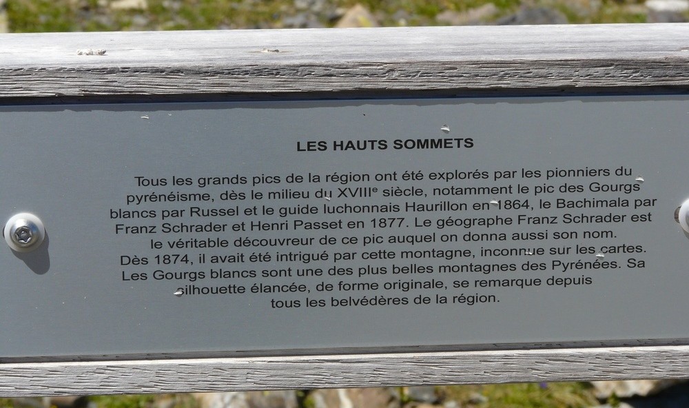 Pancarte au Port d'Aygues Tortes - Les Hauts Sommets