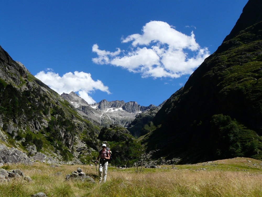 Dans la descente du vallon d'Aygues Tortes