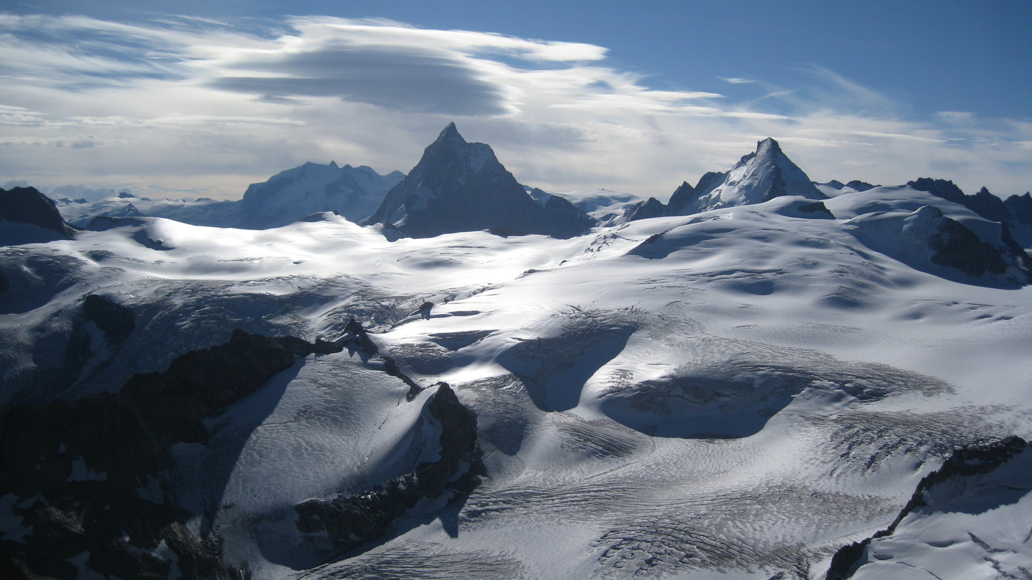 Mont Rose, Cervin, Dent d'Herens