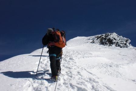 arrête sommitale du Castor