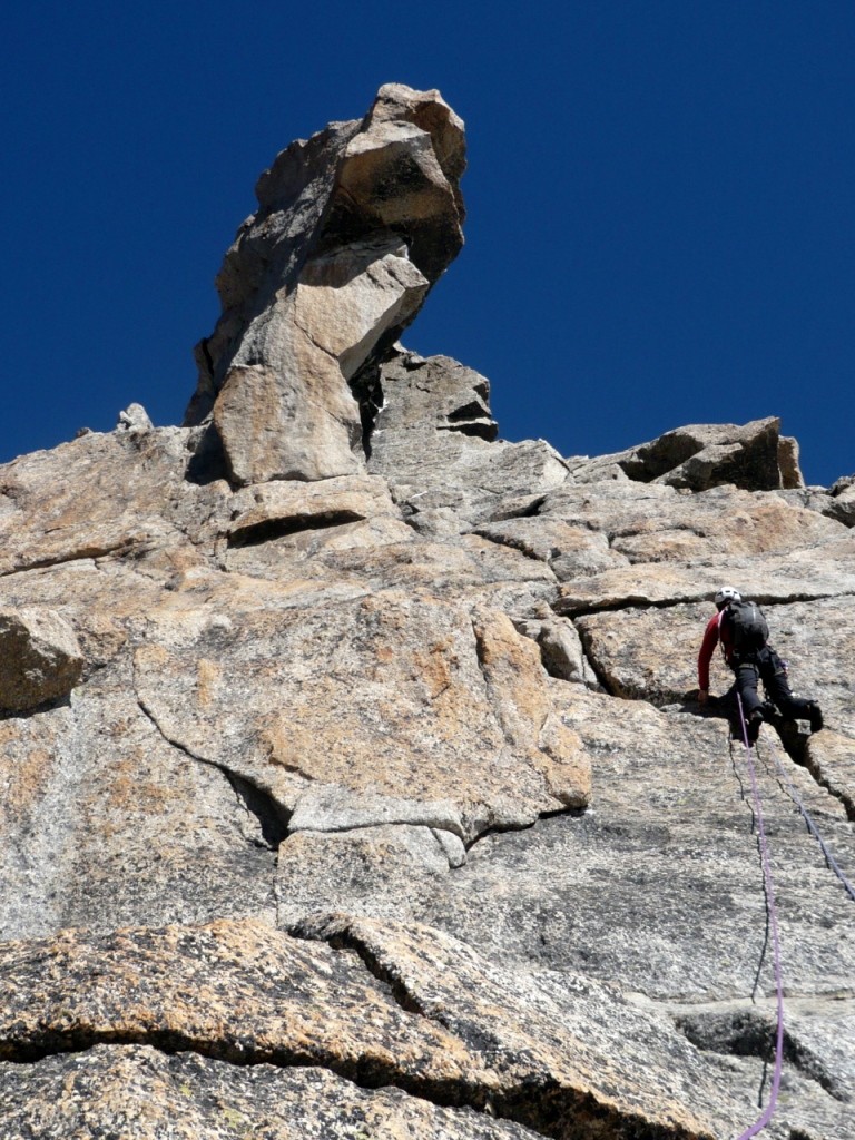 Dernière longueur avant le sommet