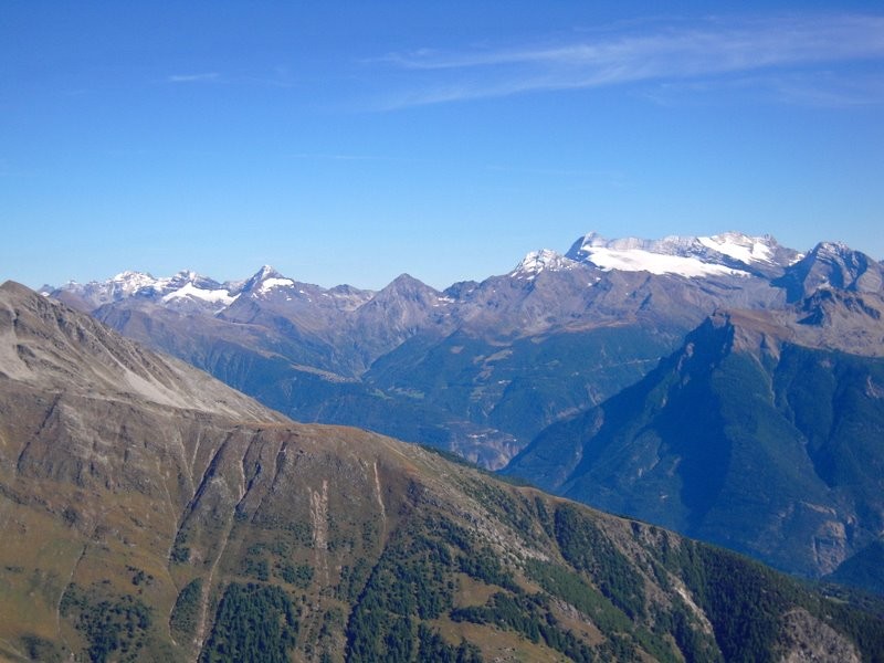 Vue - vers l'Est: Monte Leone et co.