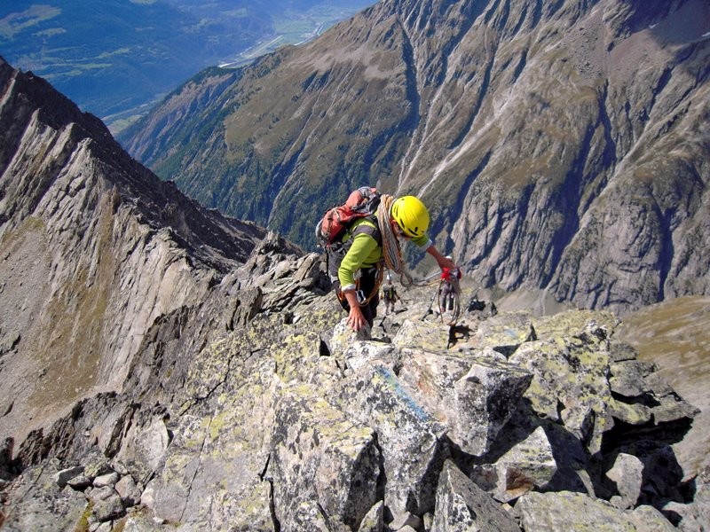 L'arête à la descente