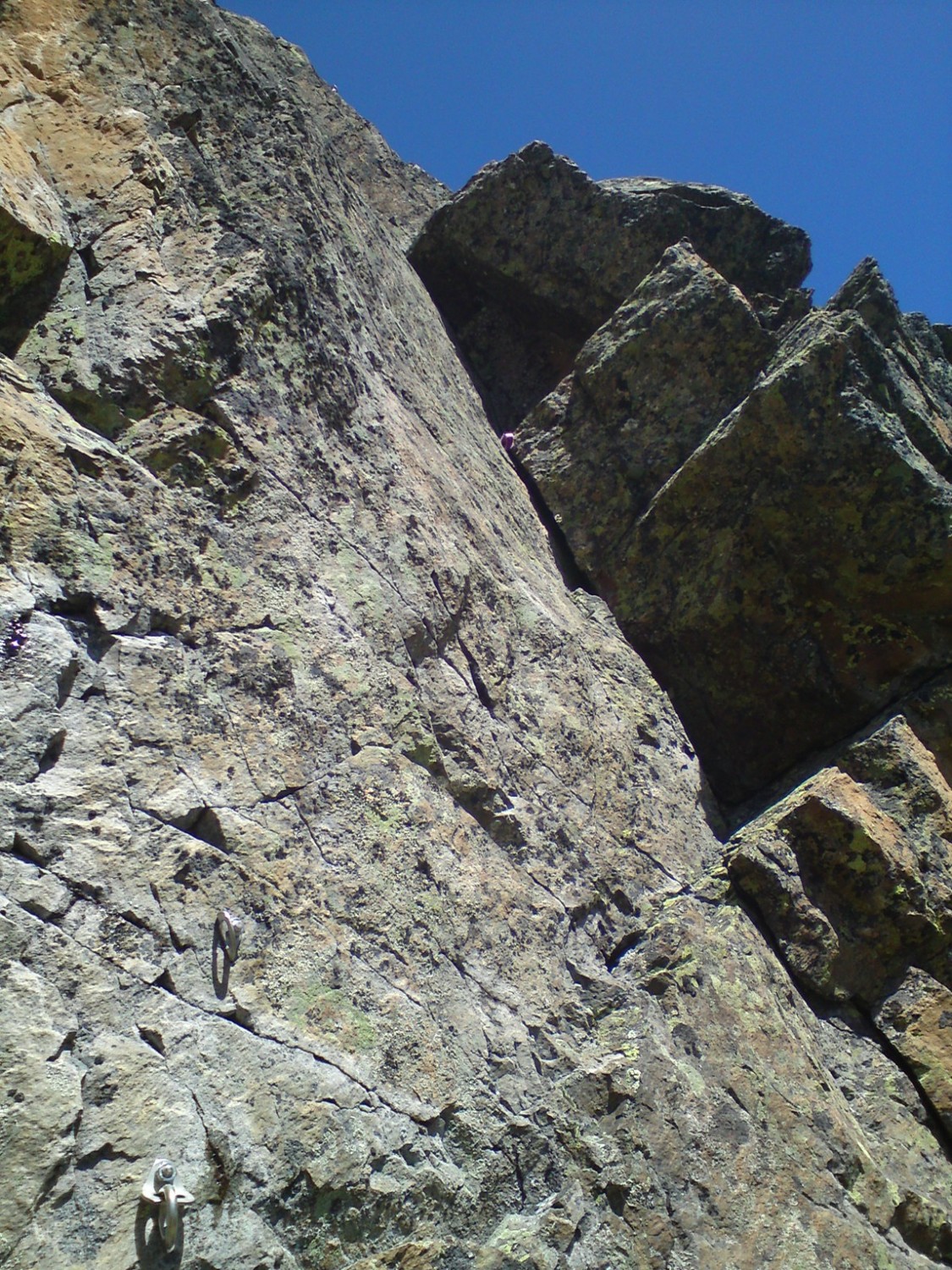 Départ de L7 en beau 6a