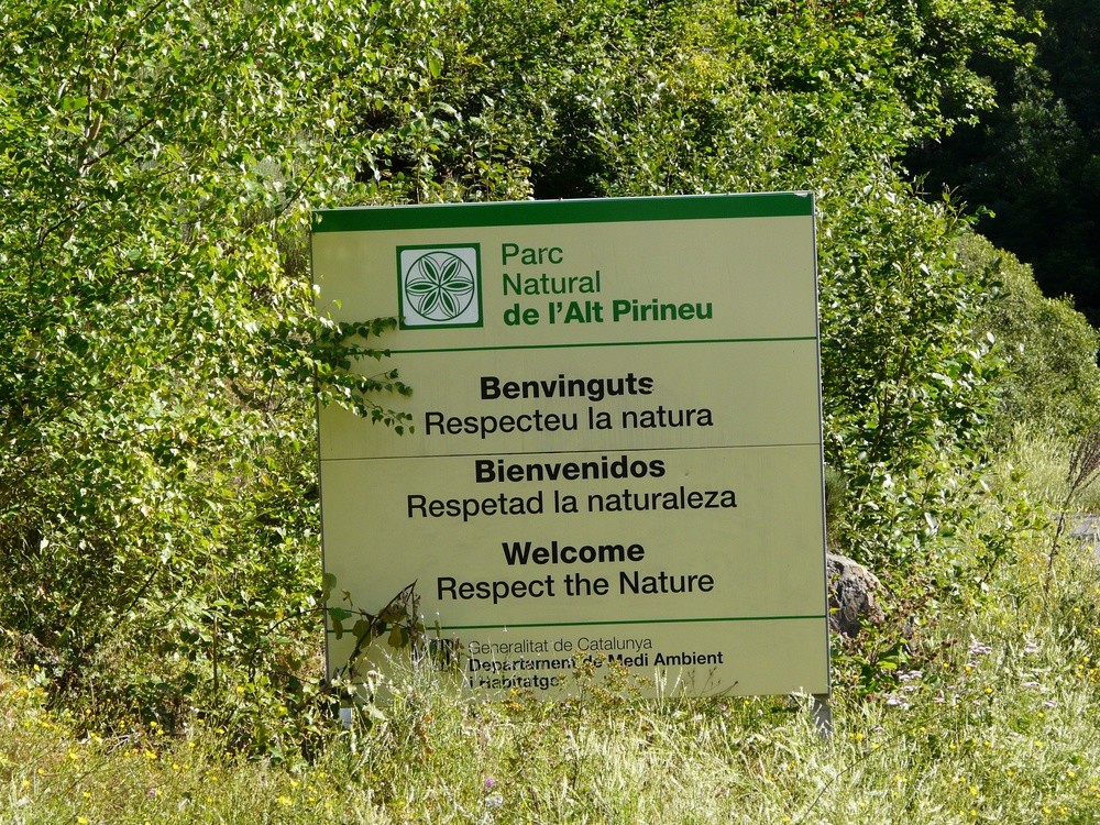 Entrée dans le Parc Naturel de l'Alt Pirineu