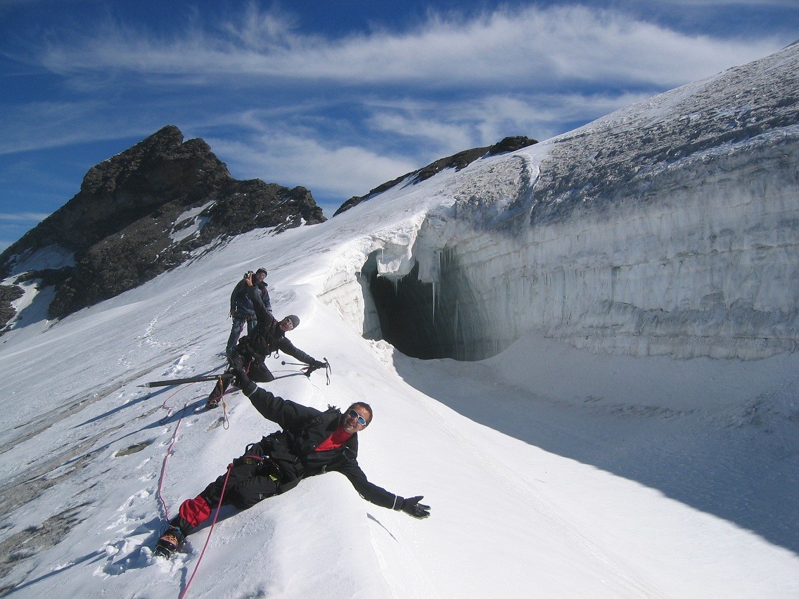 Glacier de la Sassière : 3 copains...