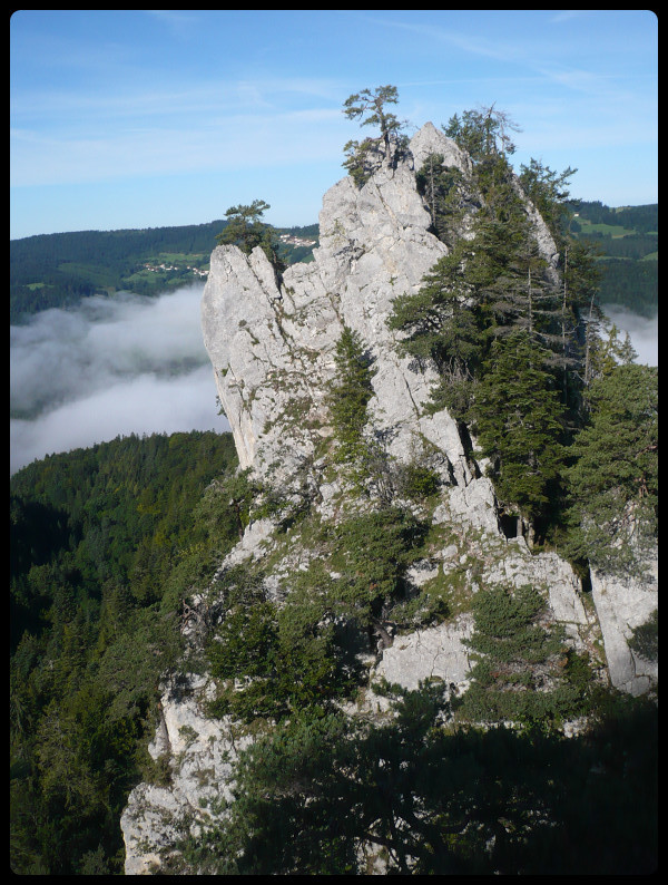 Un des neuf ressauts de l'arête
