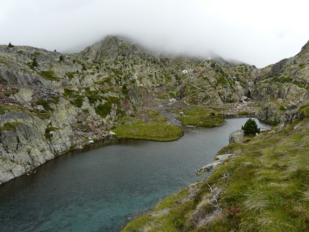 L'emplacement du refuge de Certascan (vu de l'Est)