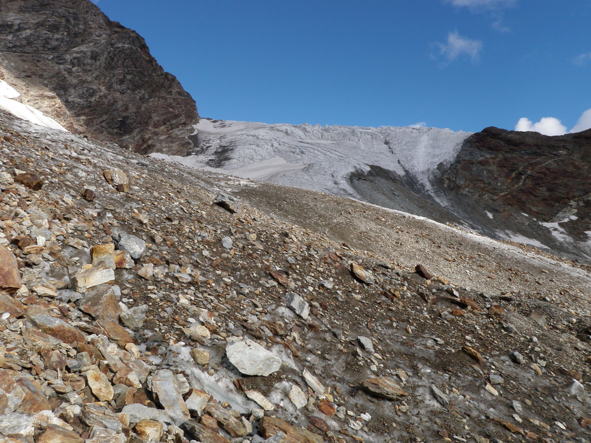 glacier des grandes Murailles rencontré le matin à la trontale!
