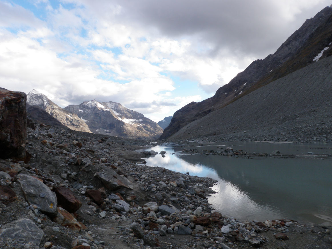 retour dans la longue vallée de Valpelline