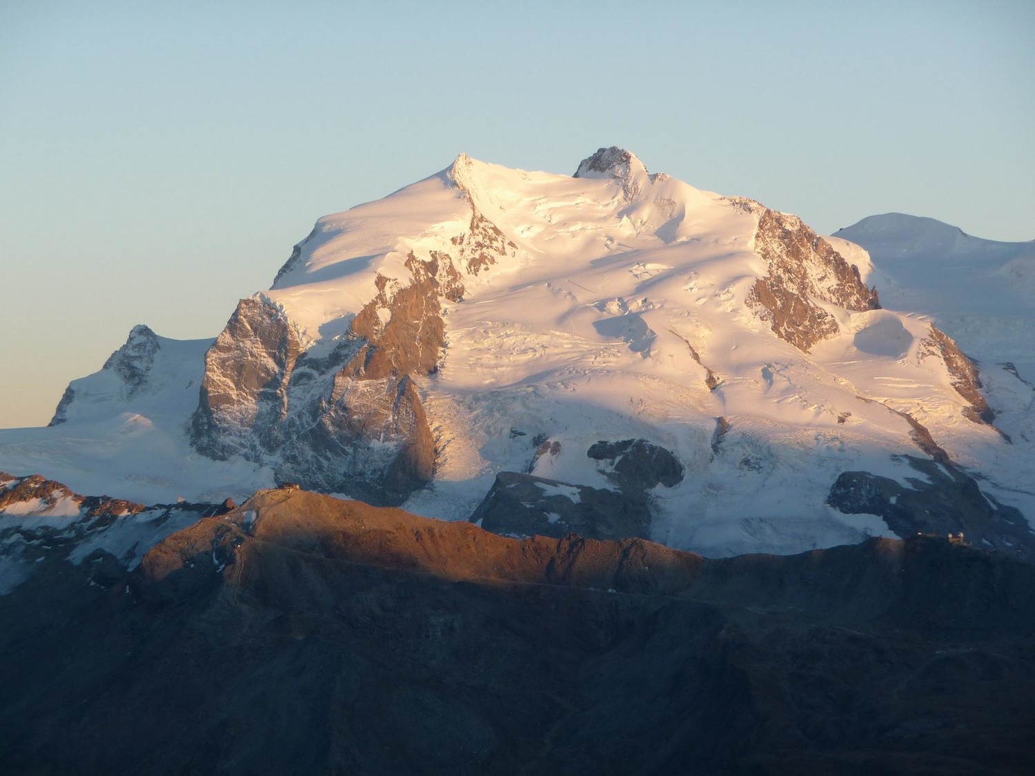 Soleil couchant sur le MtRose