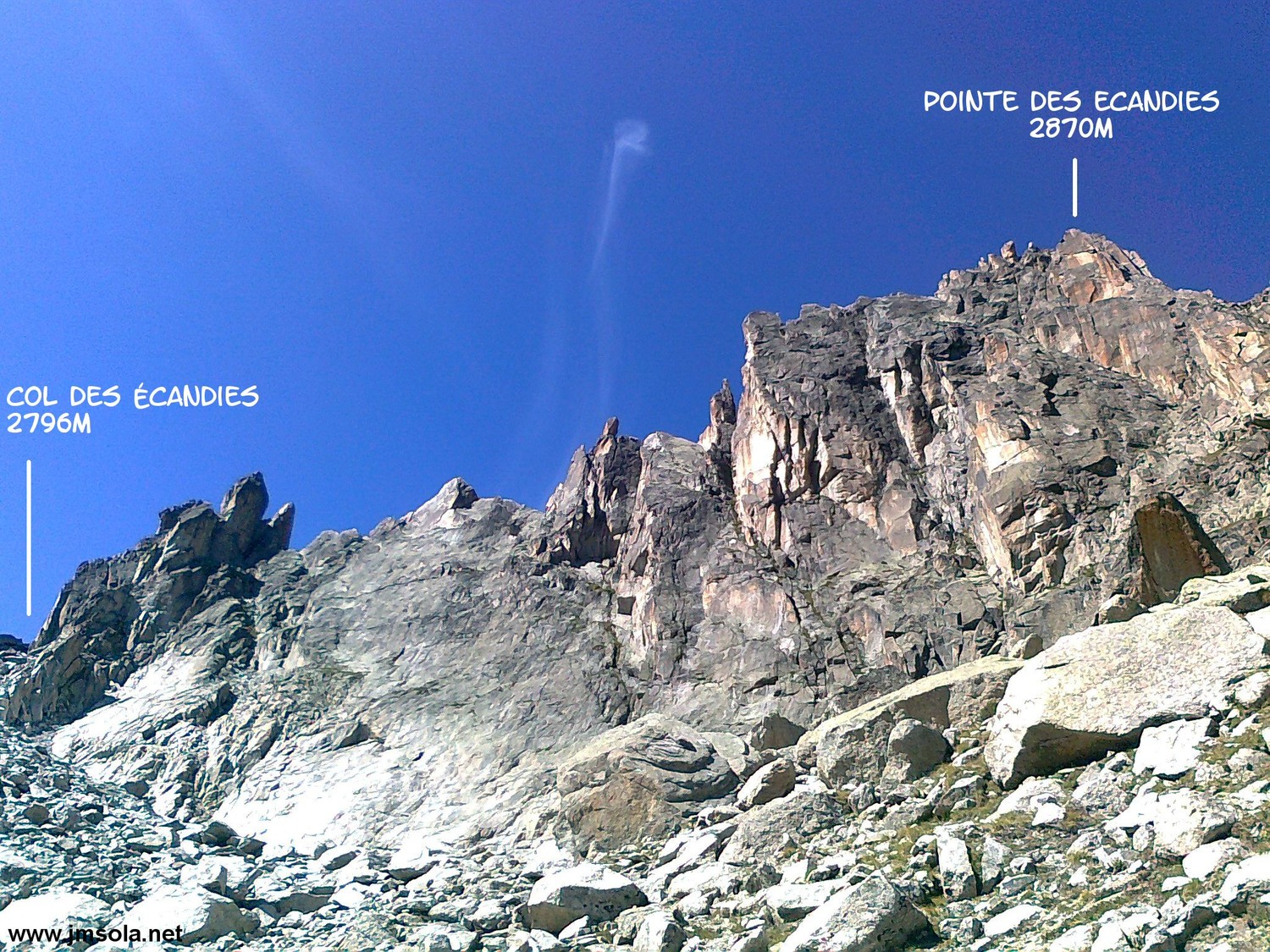 L'arête des Ecandies