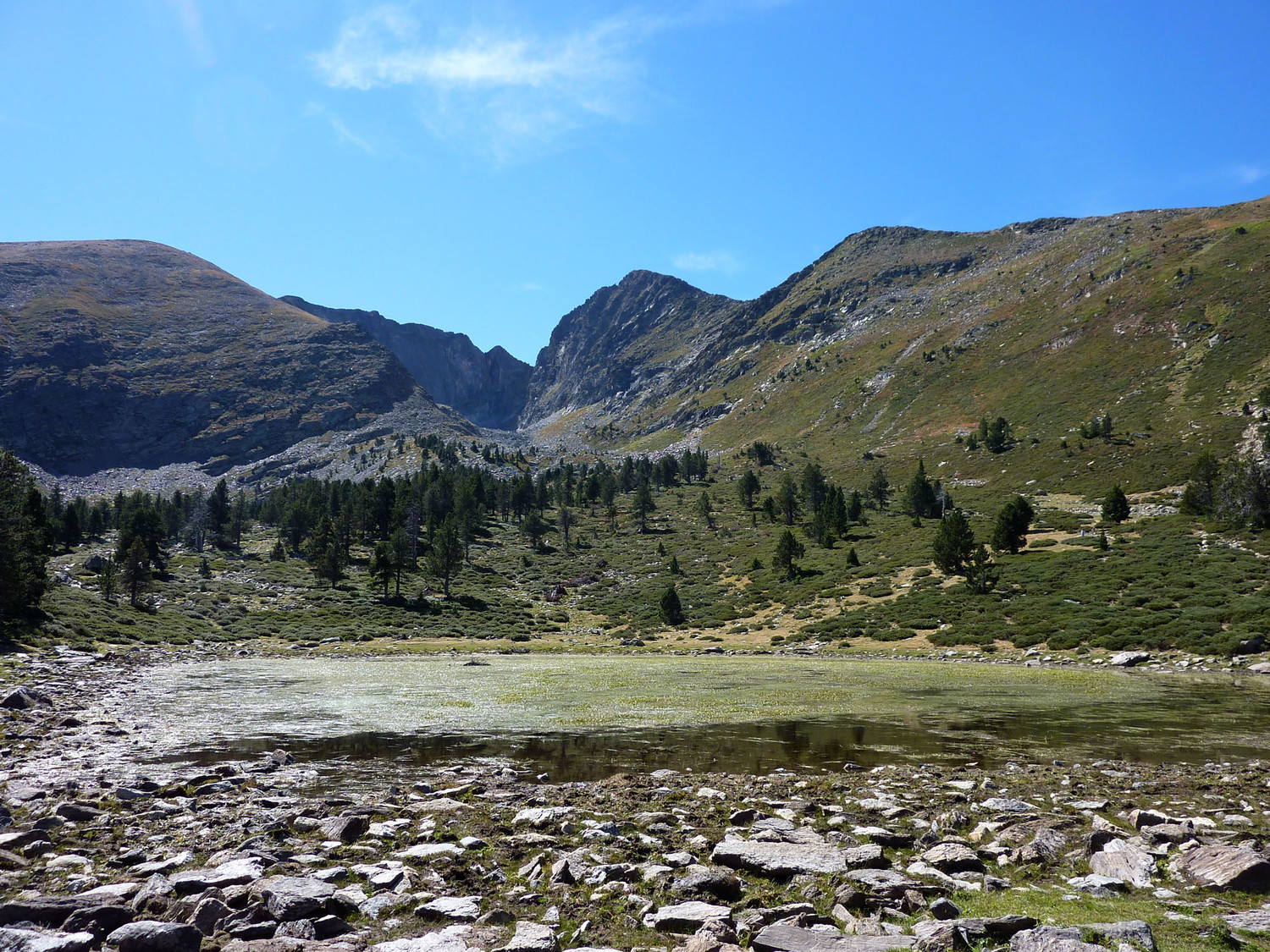 Vue classique du Canigou depuis les Cortalets