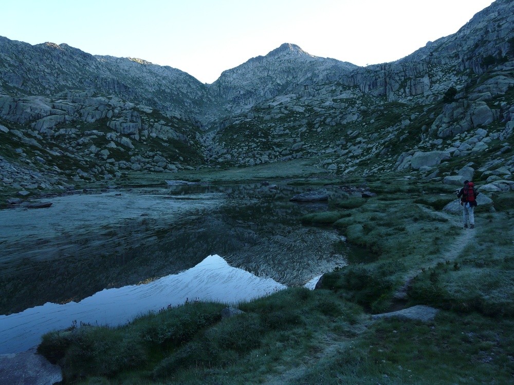 Départ du lac Romedo de Baix