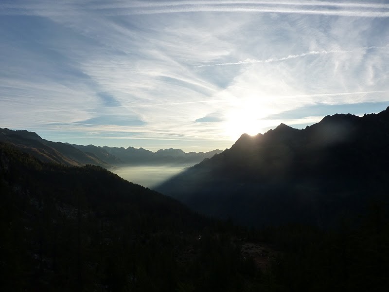 levé de soleil sur le tessin