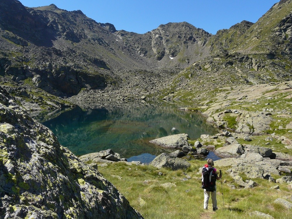 Arrivée à l'étang supérieur du Picot