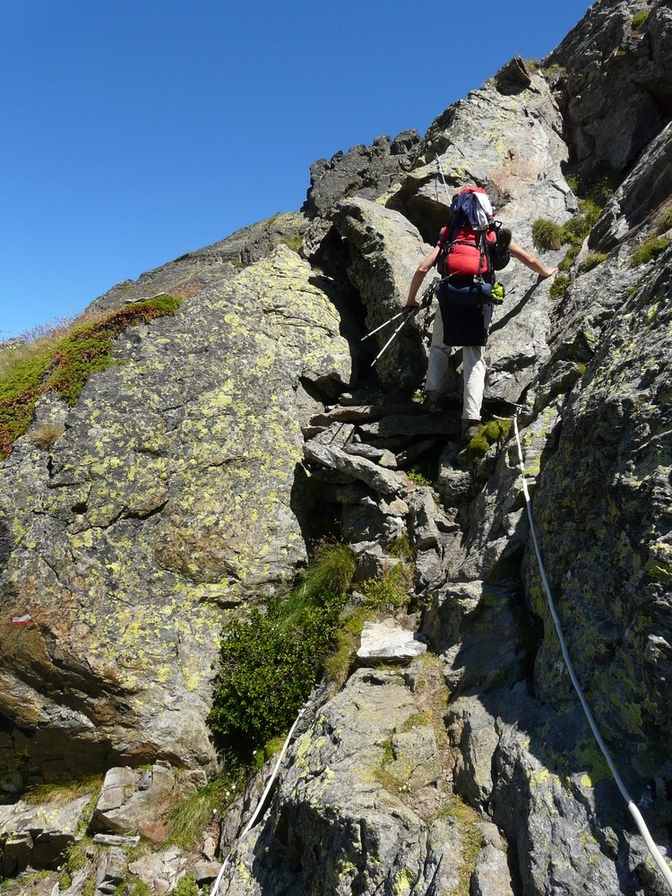 Passage câblé au dessus des étangs du Picot