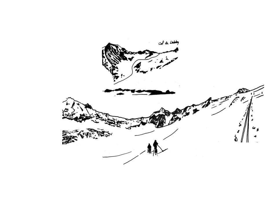 traces sous la Dent Parrachée
