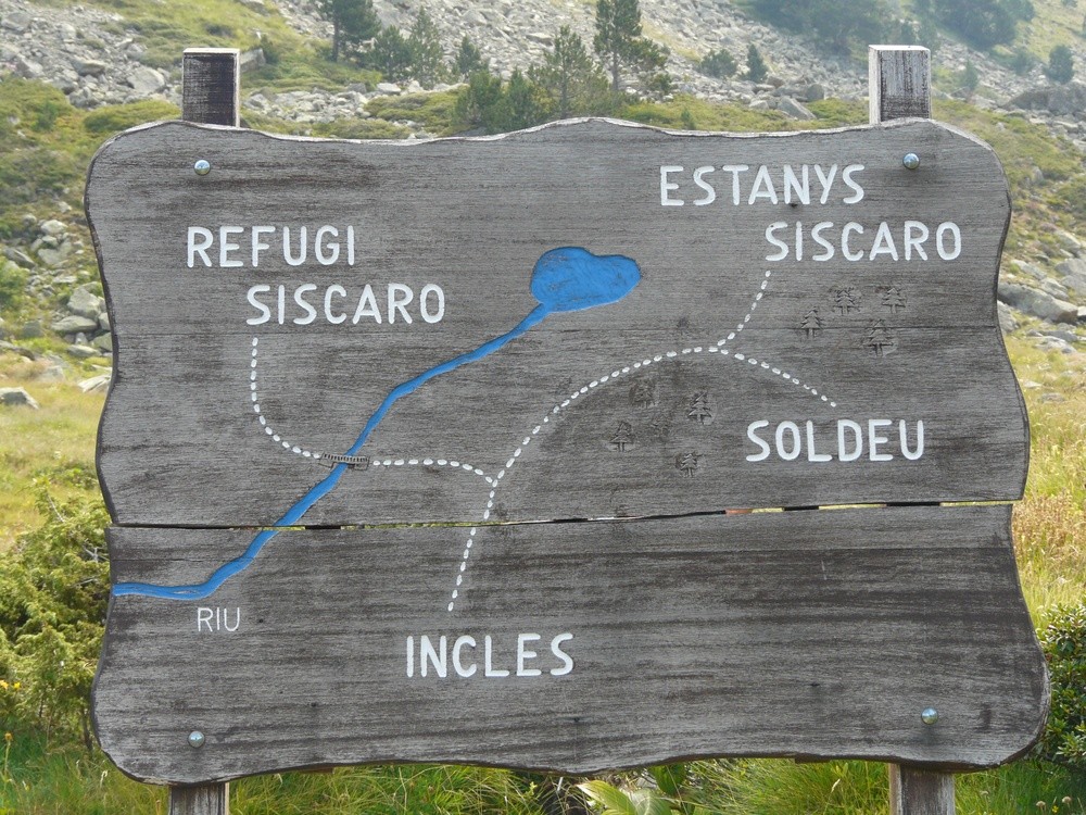 Plan de situation du refuge Siscaro