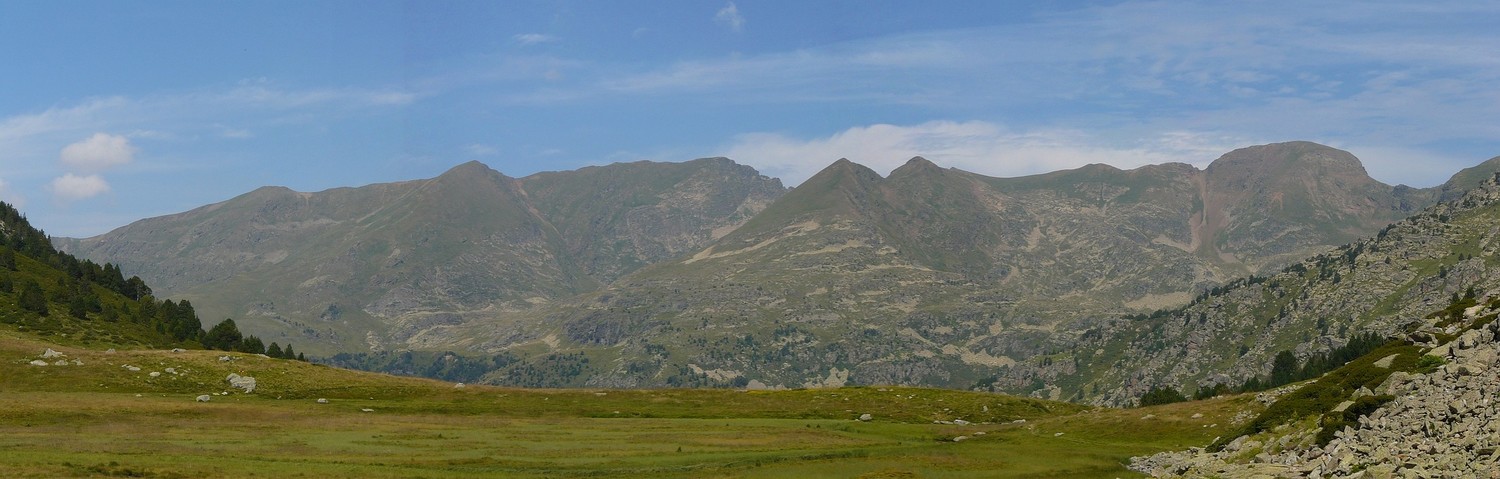 Vue vers l'W depuis le refuge Siscaro