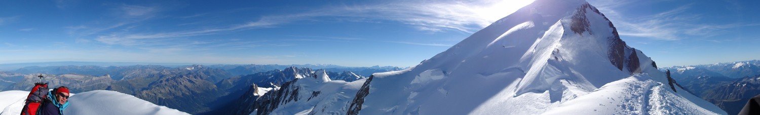 Panoramique depuis le dome du Goûter