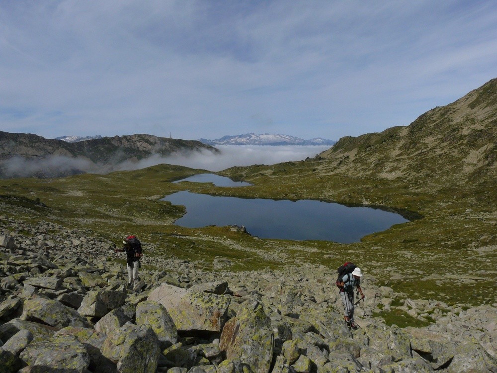 Dans la montée vers la crête du Tuc de Marimanha