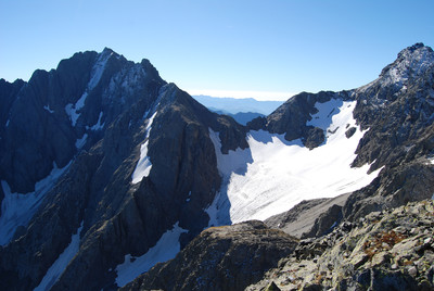 Il Pizzo di Coca e la Vedretta del Lupo catasto CGL n° 543, dalla Motta della Pioda 2788 m. Il Pizzo di Coca e la Vedretta del Lupo catasto CGL n° 543, dalla Motta della Pioda 2788 m.