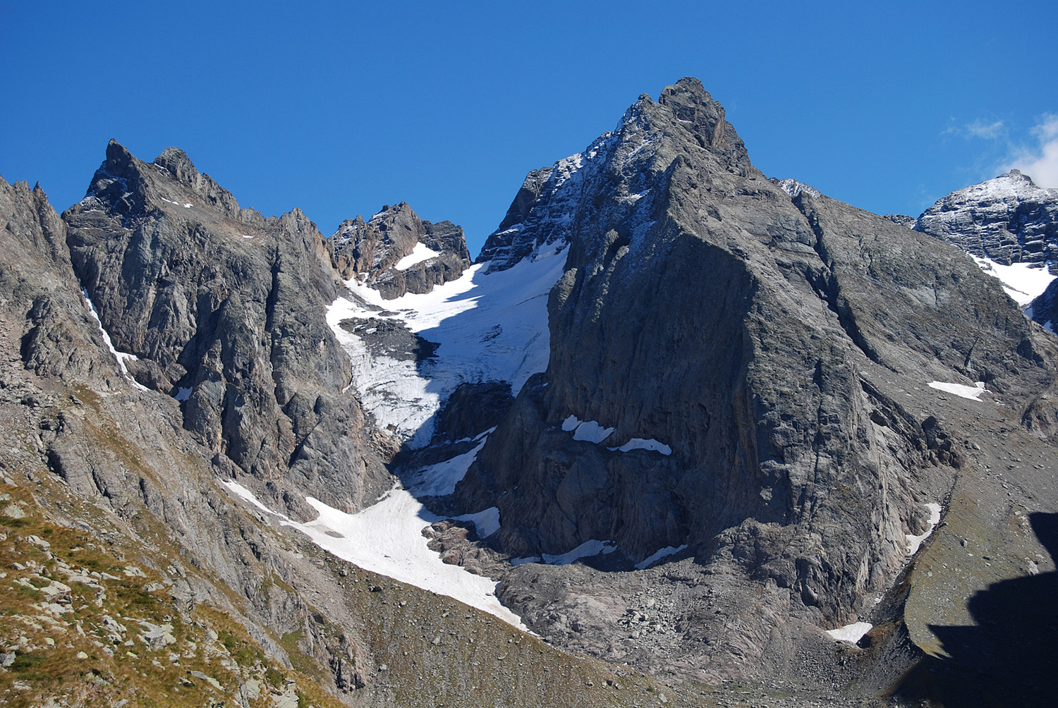 La Vedretta di Porola catasto CGL n° 549, vista dalla Capanna Mambretti 2003 m
