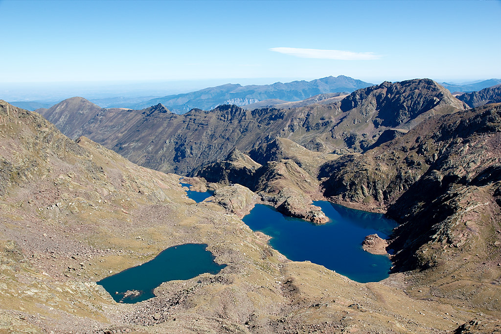 Aspre, étang Fourcat depuis pic de l'Étang Fourcat