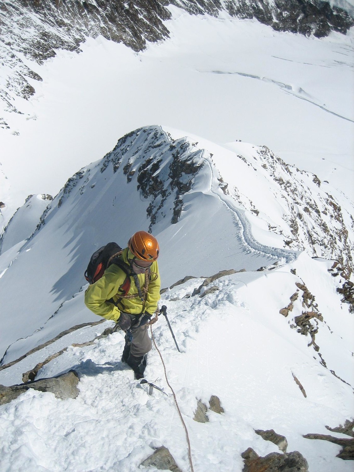 Mönch : bas de la descente