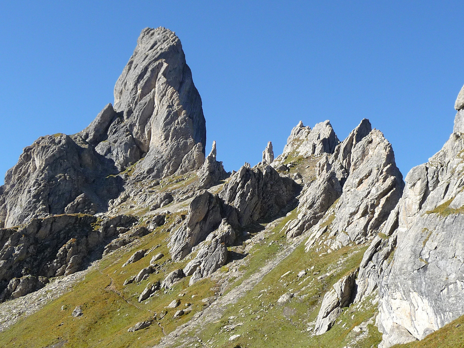 Face nord-est de la Pierra Menta