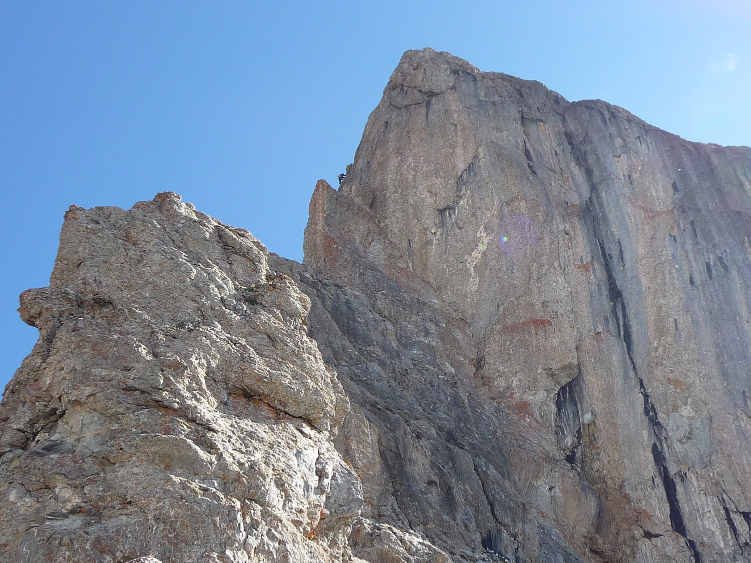 Passage sur l'arête