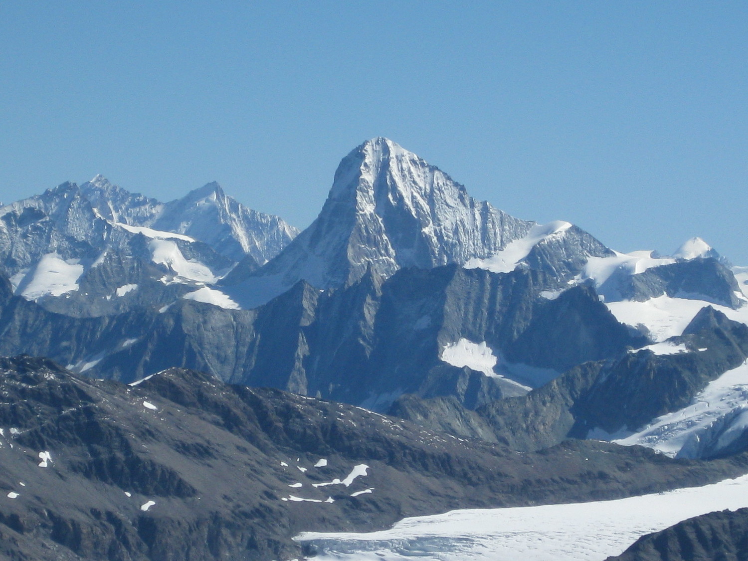 Vue sur la Dent Blanche