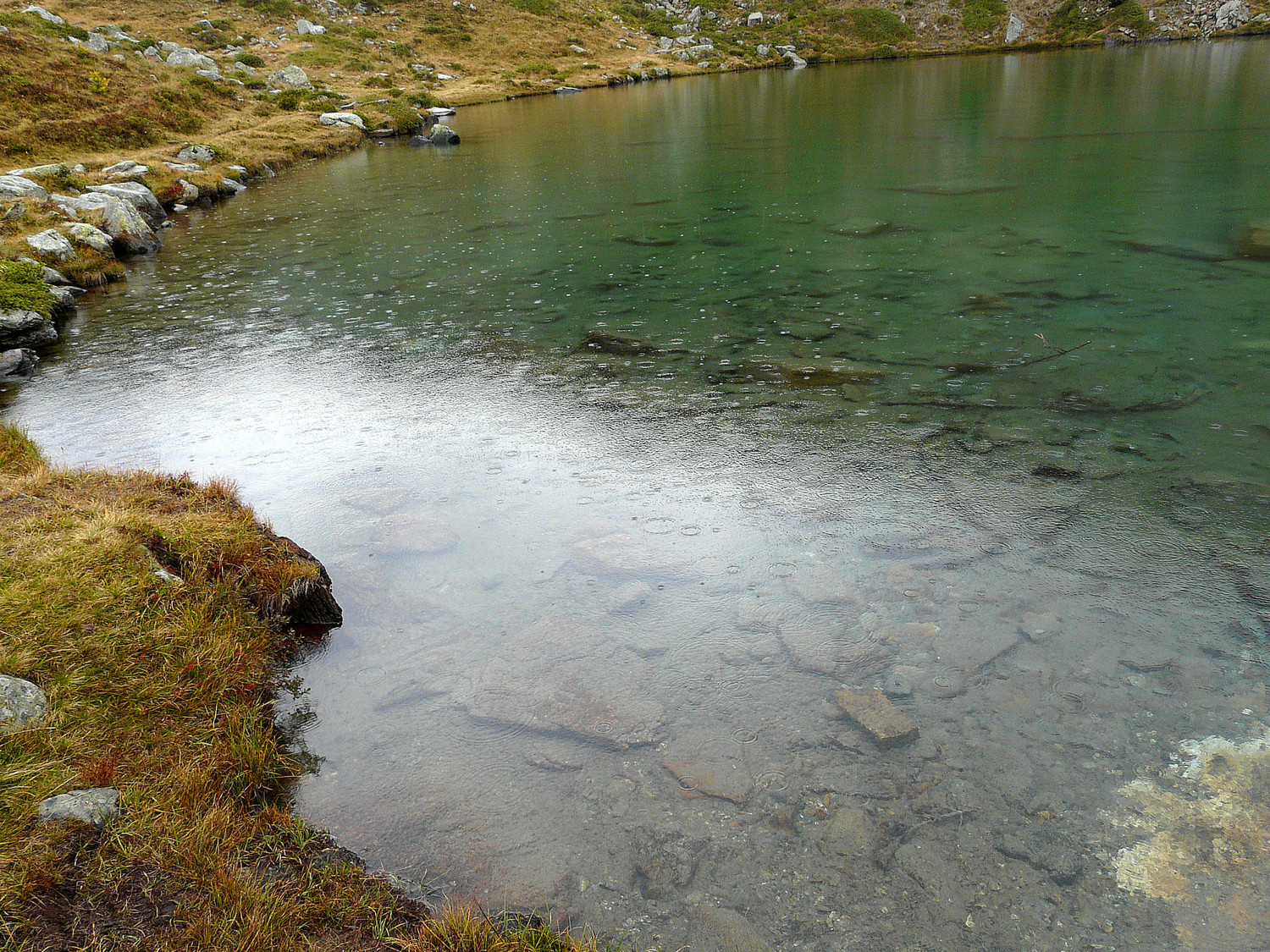 Pluie au lac de Muffé