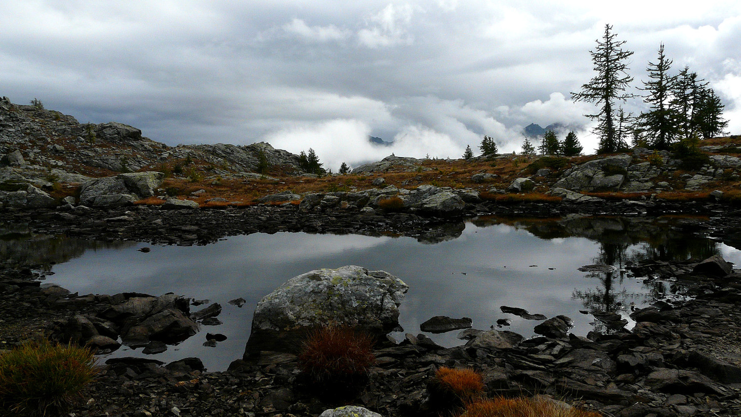 Ciel chargé au col de la Croix (Val d'Aoste)