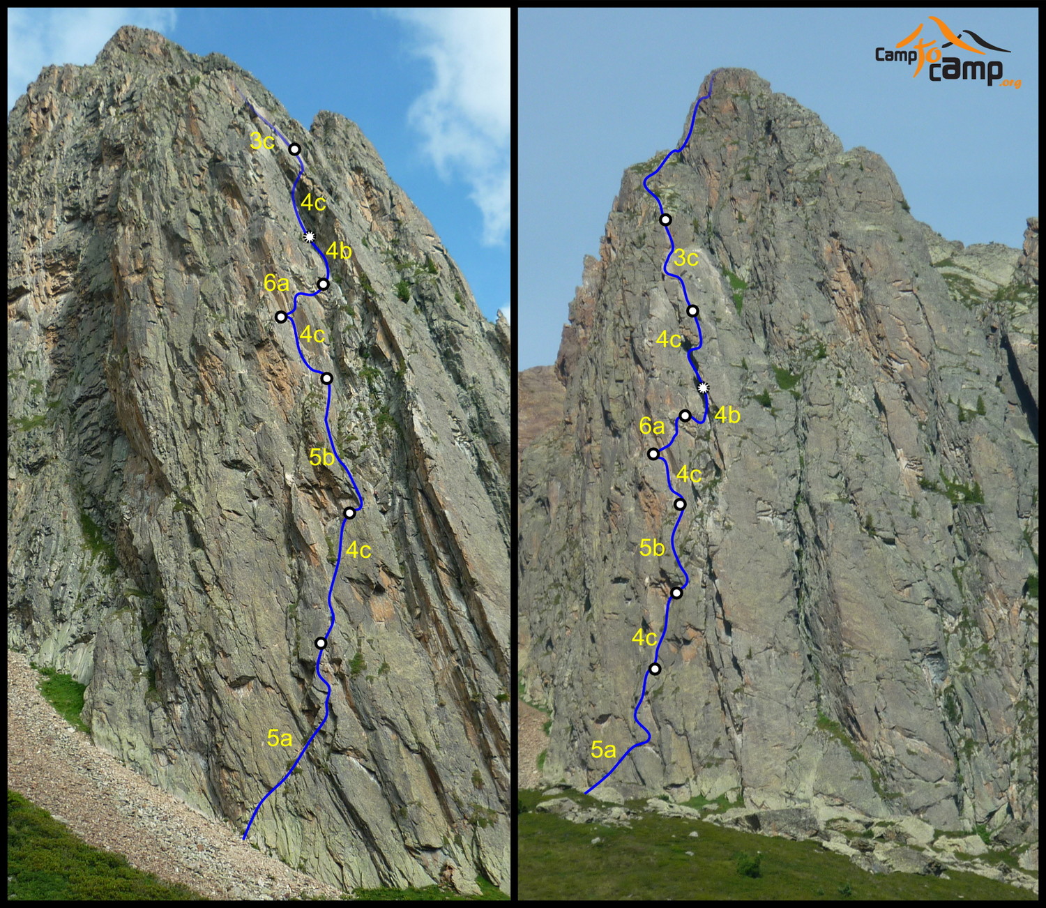 Topo : Aiguille de Praz Torrent, Voie Parat-Seigneur