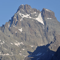 Monte Viso, face NW en 07/2010, par omα
