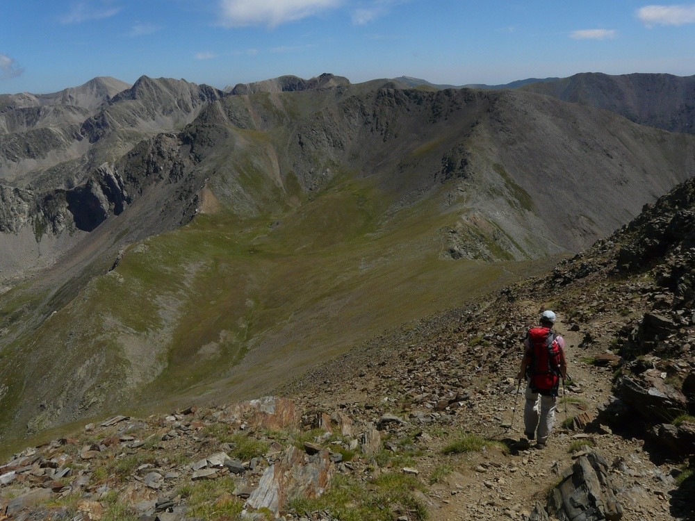 Descente sur le Col des Nou Fonts