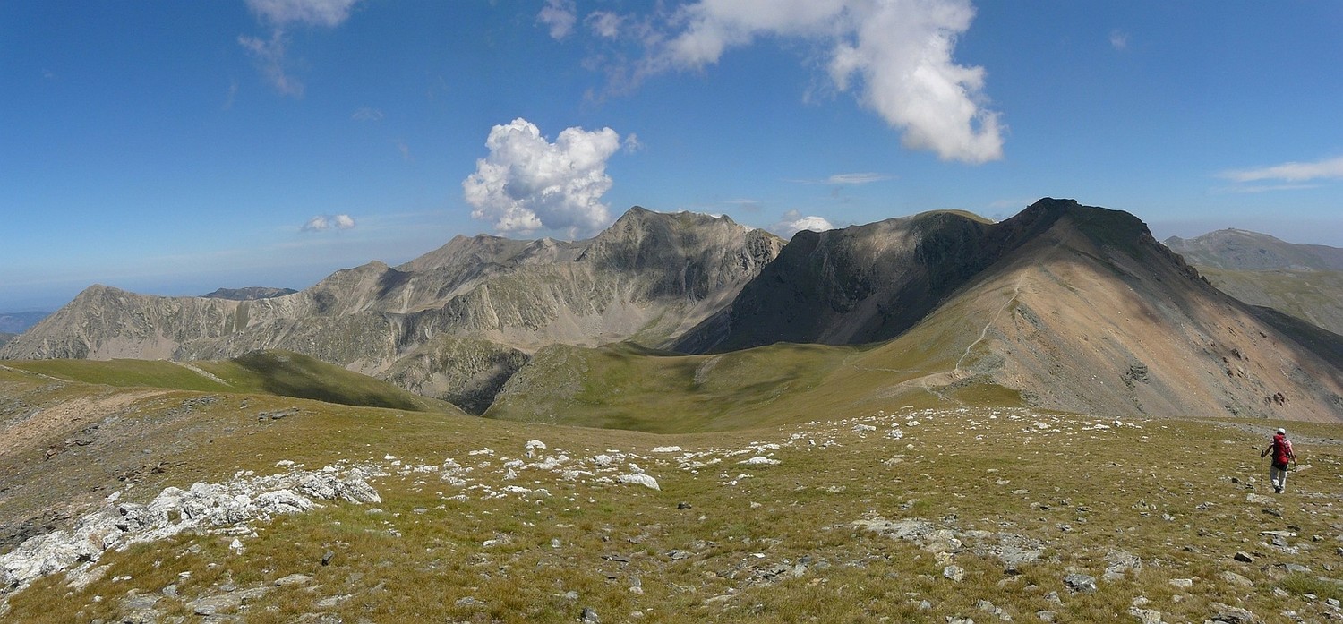 Descente sur le col de Caranca