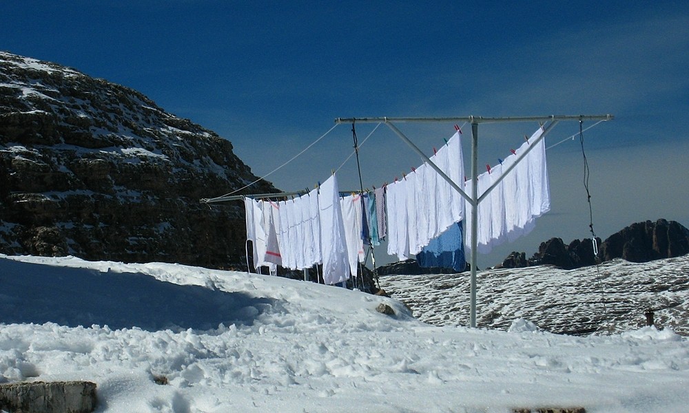 Lessive à 2871m...