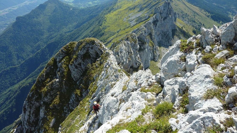avant le sommet, dans la traversée apres le piton