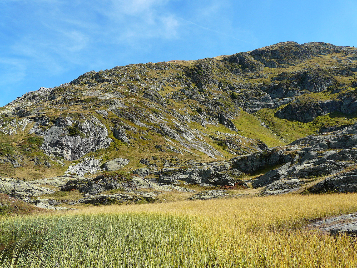 Le Creux aux Marmottes passage hors sentier pour monter au Brévent
