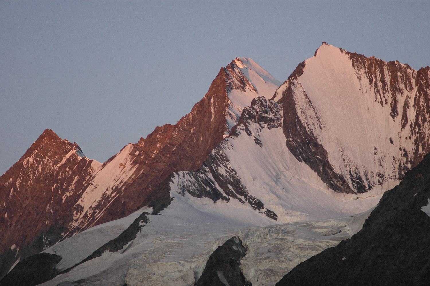 Täschhorn - Dom - Lenzspitze, faces NE