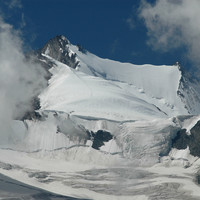 Nadelhorn 4327m, Stecknadelhorn 4241m, face N. 08/2009, par omα