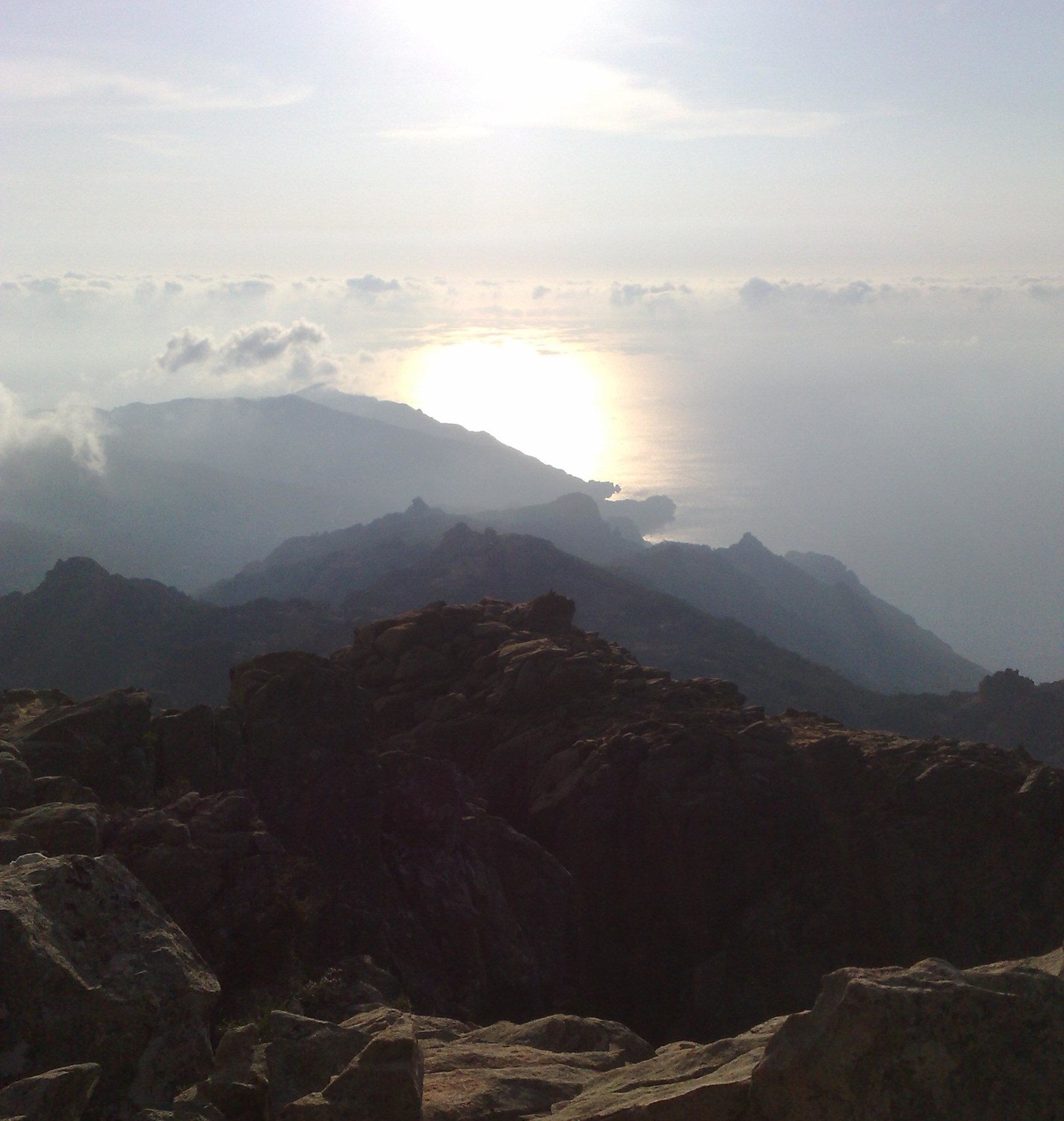 Vue des calanches de Piana depuis le Capu d'Ortu