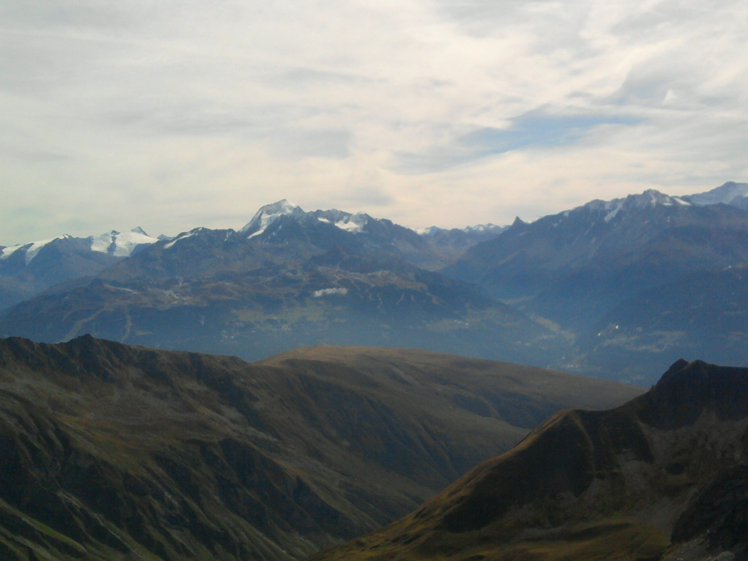 Mont Pourri depuis le sommet de la Piera
