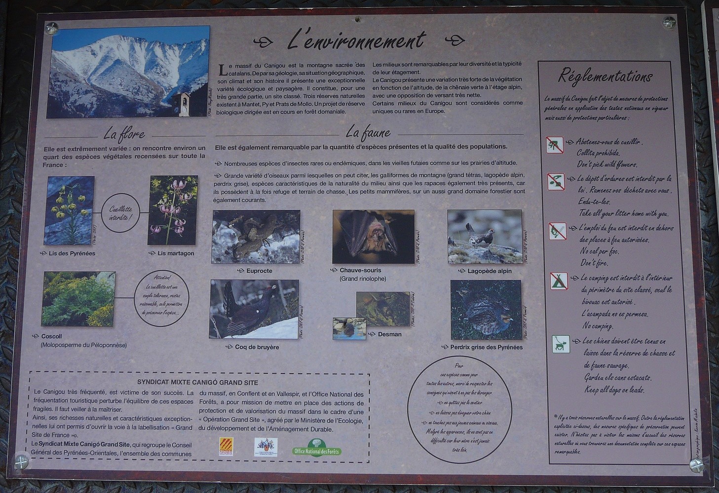 L'envirronement du massif du Canigou