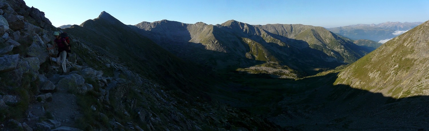 Dans la montée au dessus du vallon du Cady